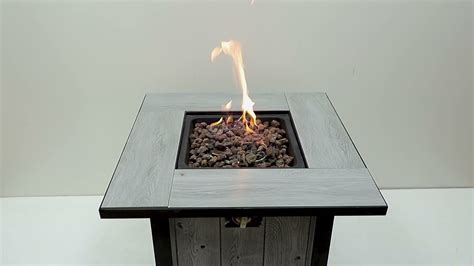 how to light a gas fire pit with a lighter youtube